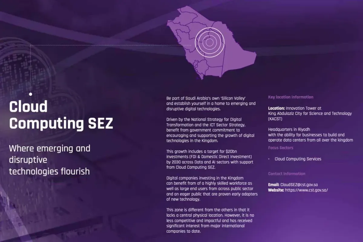 Saudi Arabia innovation tower promotional graphic about digital technologies and data centers, used as a generic hero for physical presence test content Saudi Arabia innovation tower promotional graphic about digital technologies and data centers, used as a generic hero for physical presence test content